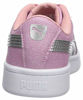 Picture of PUMA Girls' Vikky V2 Glitz Slip ON Sneaker, Bridal Rose Silver White, 4 M US Toddler - Size: 4 Toddler