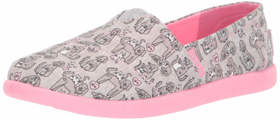 Picture of Skechers Kids Girls' SOLESTICE 2.0-Friends Fur-EVE Sneaker Grey/Pink 3 Medium US Little Kid - Size: 3 Little Kid