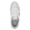 Picture of Levi's Womens Drive Lo Synthetic Leather Casual Lace Up Sneaker Shoe, White/Silver, 6.5 M - Size: 6.5