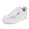 Picture of Levi's Womens Drive Lo Synthetic Leather Casual Lace Up Sneaker Shoe, White/Silver, 7 M - Size: 7