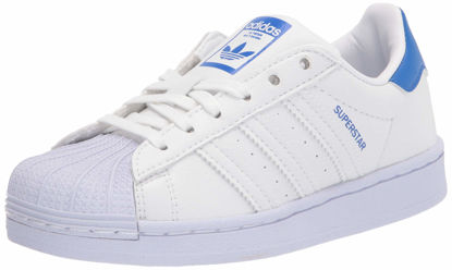 Picture of adidas Originals Superstar Sneaker, White/White/Blue, 12 US Unisex Little Kid - Size: 12 Little Kid