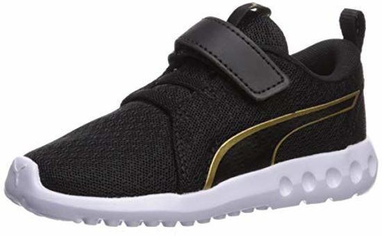 Picture of PUMA Baby Carson 2 Velcro Sneaker, Black-Gold, 7 M US Toddler - Size: 7 Toddler