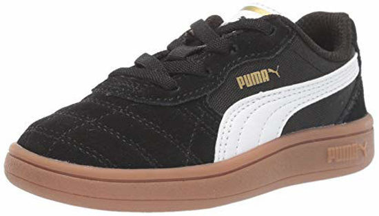 Picture of PUMA Baby Astro Kick Slip On Sneaker, Black White Team Gold, 5 M US Toddler - Size: 5 Toddler