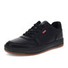 Picture of Levi's Mens Drive Lo Synthetic Leather Casual Lace Up Sneaker Shoe, Black/Gum, 10 M - Size: 10