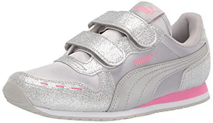 Picture of PUMA Kids Cabana Racer Hook and Loop Sneaker, Silver Silver-Sachet Pink, 7 US Unisex Toddler - Size: 7 Toddler