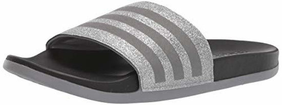 Picture of adidas Kid's Adilette Comfort Sandal, Grey Metallic/Grey Metallic/Black, 13 Medium US Little Kid - Size: 13 Little Kid