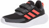 Picture of adidas Unisex-Kid's Tensaur Run C Sneaker, core Black/Solar Red/Grey Six, 1 M US Big Kid - Size: 1 Little Kid