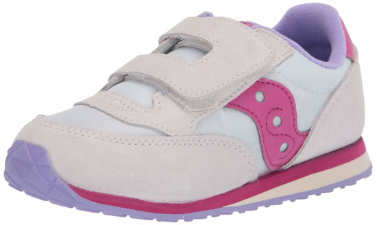 Picture of Saucony girls Baby Jazz Hook & Loop Sandal, White/Berry, 4 Little Kid US - Size: 4 Little Kid