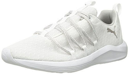 Picture of PUMA Women's Prowl Alt Knit Mesh Wn Sneaker, White-Metallic Beige, 6 M US - Size: 6