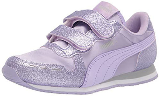 Picture of PUMA Cabana Racer Hook and Loop Sneaker, Light Lavender-Light Lavender Silver, 2.5 US Unisex Little Kid - Size: 2.5 Little Kid