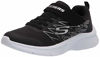 Picture of Skechers Kids Boy's Microspec-Texlor Sneaker, Black/Silver, 9 Toddler - Size: 9 Toddler