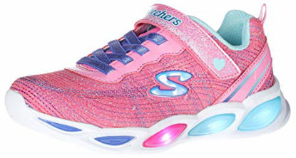 Picture of Skechers girls Sport Lighted - Shimmer Beams Sparkle Glow 20300l (Little Kid/Big Kid) Sneaker, Pink/Multi, 1 Little Kid US - Size: 1 Little Kid