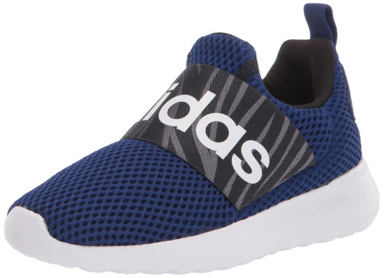 Picture of adidas Lite Racer Adapt 4.0 Running Shoe, Legacy Indigo/White/Black (Slip-On), 11 US Unisex Little Kid - Size: 11 Little Kid