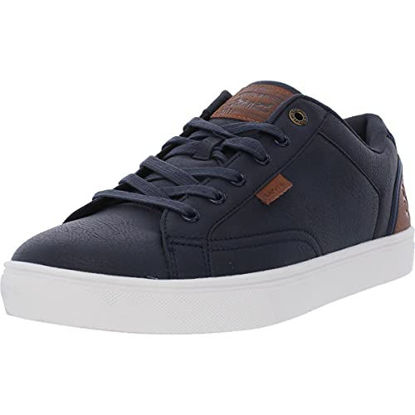 Picture of Levi's Mens Jeffrey 501 Waxed NB Casual Sneaker Shoe, Navy/Tan, 8 M - Size: 8