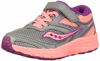 Picture of Saucony Girls' Cohesion 12 A/C Sneaker, Grey/Coral, 10.5 Medium US Little Kid - Size: 10.5 Little Kid