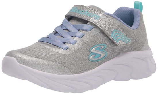 Picture of Skechers Kids Girls 302480L Sneaker, Light Grey, 10.5 Little Kid - Size: 10.5 Little Kid