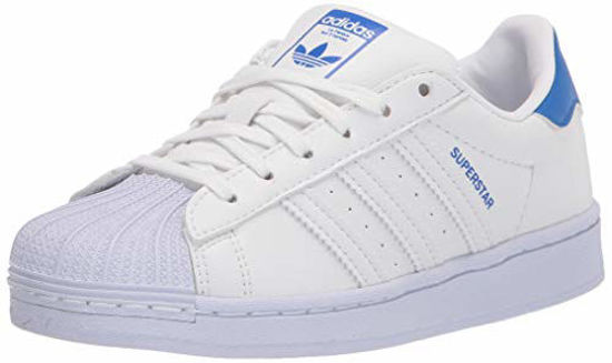 Picture of adidas Originals Kids Superstar Sneaker, White/White/Blue, 10 US Unisex Toddler - Size: 10 Toddler