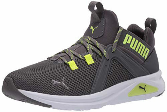 Picture of PUMA Enzo 2 Sneaker, Castlerock-Yellow Alert, 13.5 US Unisex Little Kid - Size: 13.5 Little Kid