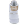 Picture of Levi's Womens Drive Hi Synthetic Leather Casual Hightop Sneaker Shoe, White/Gold, 10 M - Size: 10