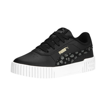 Picture of PUMA Carina Sneaker, Animal Black-Cool Dark Gray Gold White, 12.5 US Unisex Little Kid - Size: 12.5 Little Kid