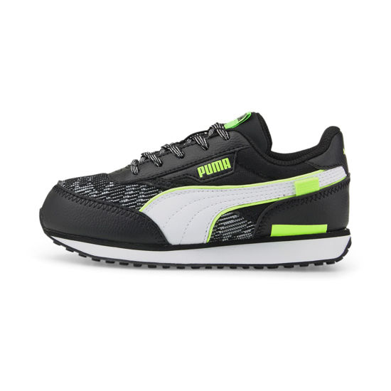 Picture of Puma Future Rider Sneaker, Black-Green Glare, 12 US Unisex Little Kid - Size: 12 Little Kid