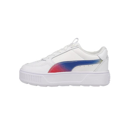 Picture of PUMA Karmen Rebelle Sneaker, White-Beetroot Purple-Dandelion-Dazzling Blue, 11.5 US Unisex Little Kid - Size: 11.5 Little Kid