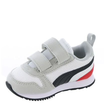 Picture of PUMA R78 V INF Boys' Infant-Toddler Sneaker White-Black-High Risk Red - Size: 10 Little Kid