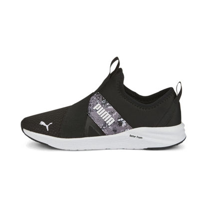 Picture of PUMA Women's BETTER FOAM PROWL SLIP-ON SNAKE Sneaker, Puma Black-Puma White, 6 - Size: 6