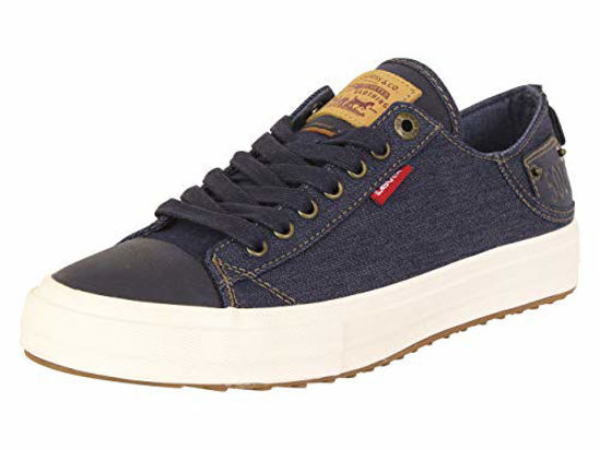 Picture of Levi's Mens Neil Lo 501 Denim Fashion Sneaker Shoe, Navy, 8 M - Size: 8