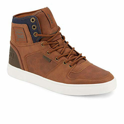 Picture of Levi's Mens Mason Hi Fashion Hightop Sneaker Shoe, Tan/Brown, 10 M - Size: 10