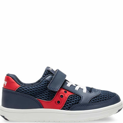 Picture of Saucony Boys' Jazz Court A/C Sneaker, Navy/mesh, 025 Wide US Little Kid - Size: 2.5 Wide Little Kid