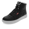 Picture of Levi's Womens Drive Hi Synthetic Leather Casual Hightop Sneaker Shoe, Black, 9 M - Size: 9