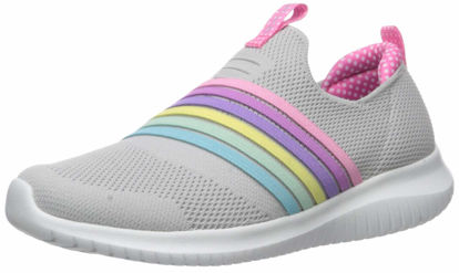 Picture of Skechers girls Ultra Flex - Brightful Day Sneaker, Grey/Mint, 4.5 Big Kid US - Size: 4.5 Big Kid