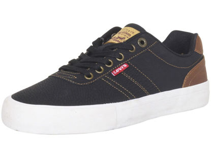 Picture of Levi's Mens Miles WX Stacked Classic Casual Sneaker Shoe, Black/Tan, 9 M - Size: 9