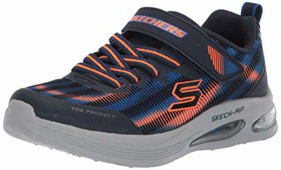 Picture of Skechers Kids Boys, Skech-Air Dual Sneaker, Navy/Orange, 1 Little Kid Medium - Size: 1 Little Kid