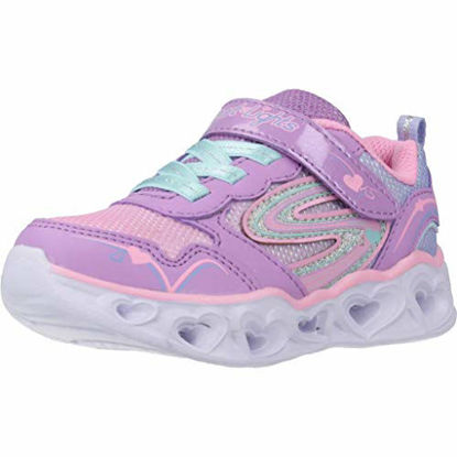 Picture of Skechers Kids Baby-Girl's Heart Lights-Love Spark Sneaker, Lavendar/Multi, 6 Medium US Toddler - Size: 6 Toddler