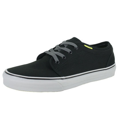 Picture of Vans Mens 106 Vulcanized Black CHARCOALNEON Size 6.5 - Size: 8 Women/6.5 Men