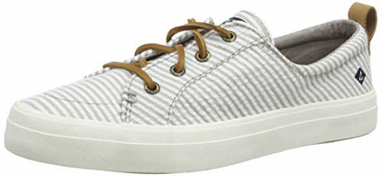 Picture of Sperry Crest Vibe Seersucker Stripe Grey/White 8.5 - Size: 8.5