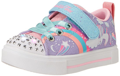 Picture of Skechers Kids Girls Twinkle Sparks Sneaker, Lavender/Multi, 2.5 Little Kid - Size: 2.5 Little Kid