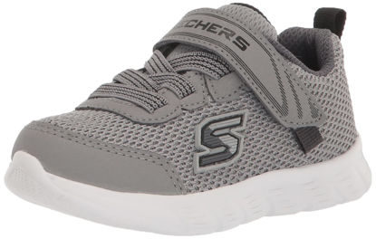 Picture of Skechers Kids Boy's Comfy Flex-Mini Trainer Sneaker, Grey/Black, 6 Toddler - Size: 6 Toddler