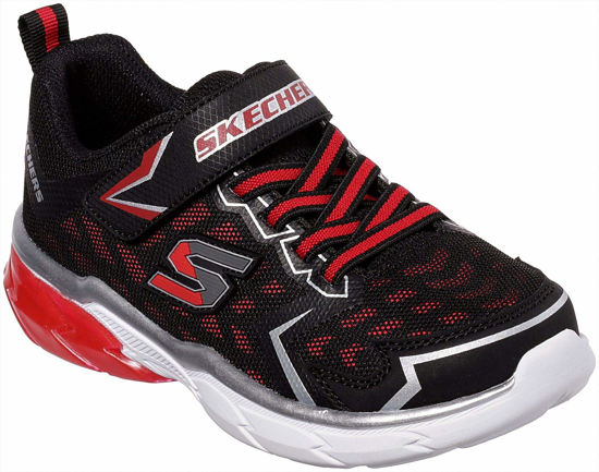 Picture of Skechers Thermoflux Nano Grid Boys Sneakers Black/Red 13 W - Size: 13 Wide Little Kid