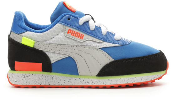 Picture of PUMA Future Rider Sneaker, Victoria Blue-Gray Violet-Nasturtium, 11.5 US Unisex Little Kid - Size: 11.5 Little Kid