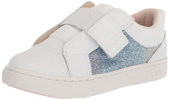 Picture of UGG Unisex-Child T RENNON Low Sneaker, White Rainbow Glitter, 10 Toddler - Size: 10 Toddler