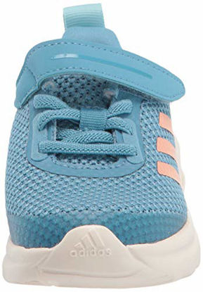 Picture of adidas,Unisex-Baby,Fortarun Elastic,Hazy Blue/Pink/Hazy Sky,5.5K - Size: 5.5 Toddler