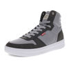 Picture of Levi's Mens Drive Hi Synthetic Leather Casual Hightop Sneaker Shoe, Grey/Charcoal, 7 M - Size: 7