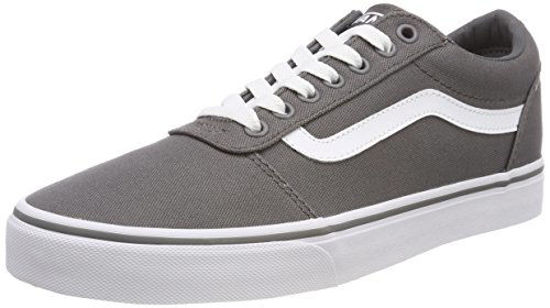 Picture of Vans Men's Low-Top Sneakers, Grey Canvas Pewter White 4wv, 10.5 UK - Size: 11.5