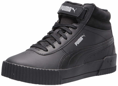 Picture of PUMA Women's Carina Mid Sneaker, Black Black, 6 - Size: 6