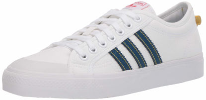 Picture of adidas Originals Men's Nizza Sneaker, FTWR White/Legend Marine/Tribe Yellow, 4.5 M US - Size: 4.5