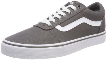 Picture of Vans Men''s Ward Low-Top Sneakers, Grey ((Canvas) Pewter/White 4Wv), 7.5 UK 7.5 UK - Size: 7.5