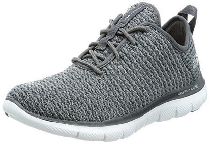 Picture of Skechers Flex Appeal 2.0 Bold Move Womens Slip On Sneakers Charcoal 11 - Size: 11 B(M) US